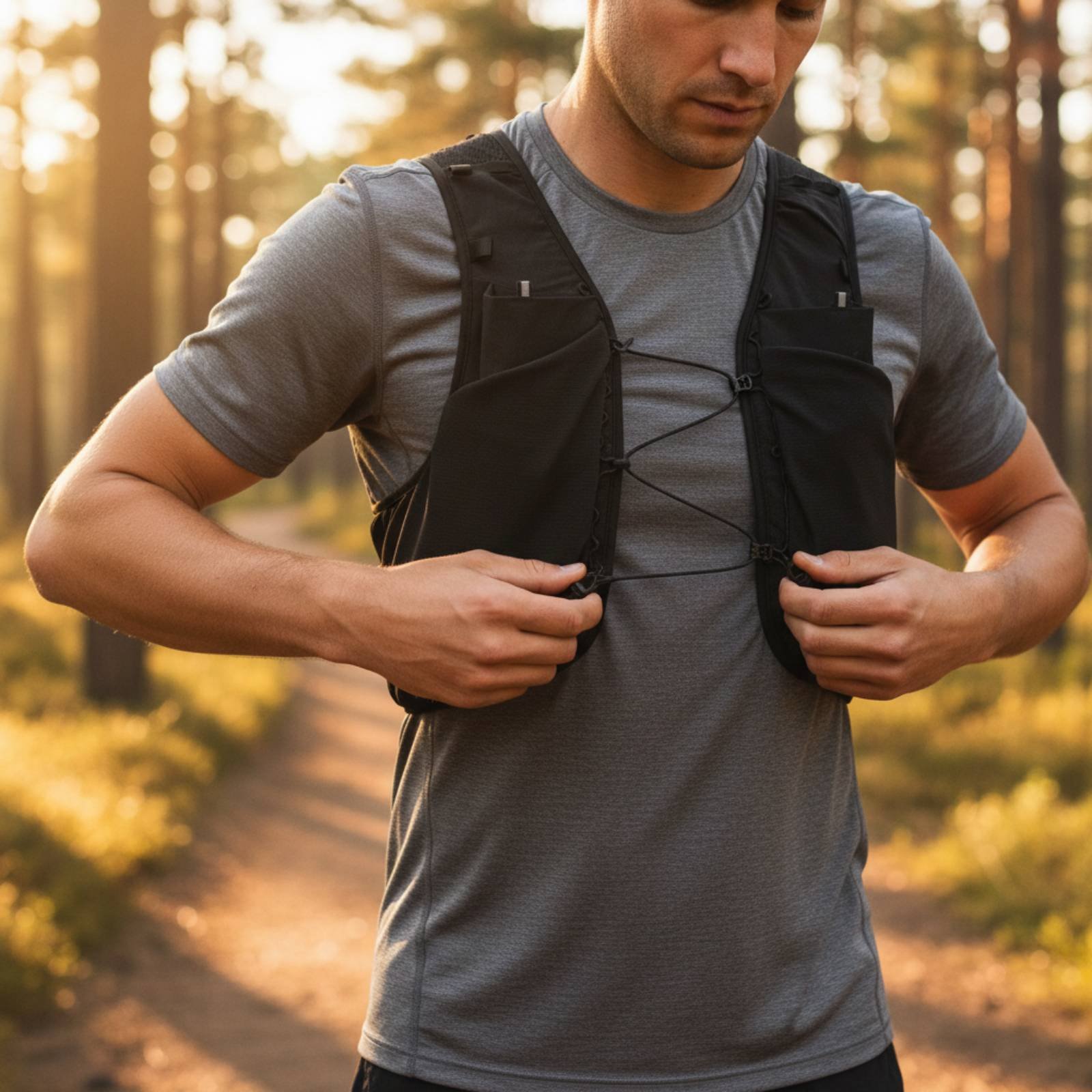 Running Gear Trail - Легкий дышащий жилет для бега, легкий
